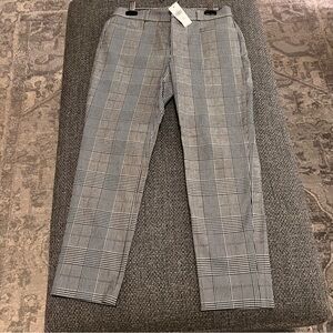 Banana Republic NWT Petite Sloan Skinny Fit Gray Plaid Pant